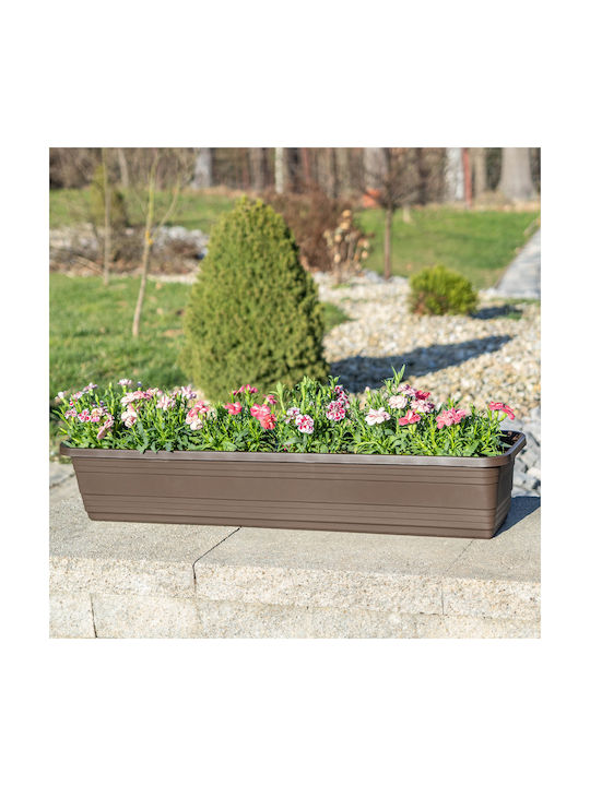 Kadax Balcony Box Planter 60cm Mocha Flower Box