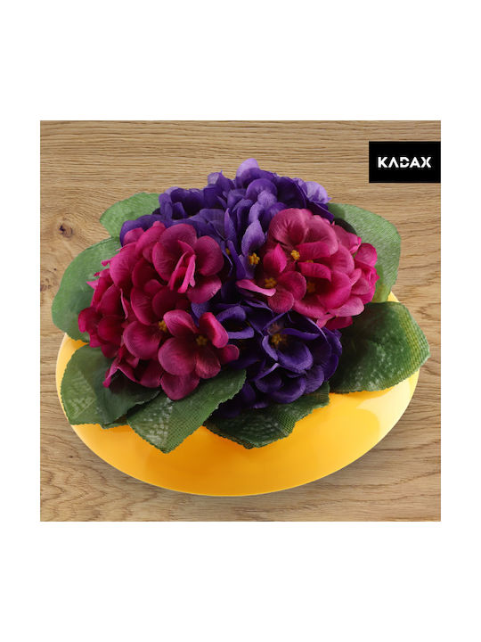 Kadax Ikebana Pot Cover Yellow 9 Cm