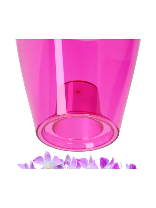 Kadax Orchid Pot Cover Plastic Flower Planter 9cm Pink