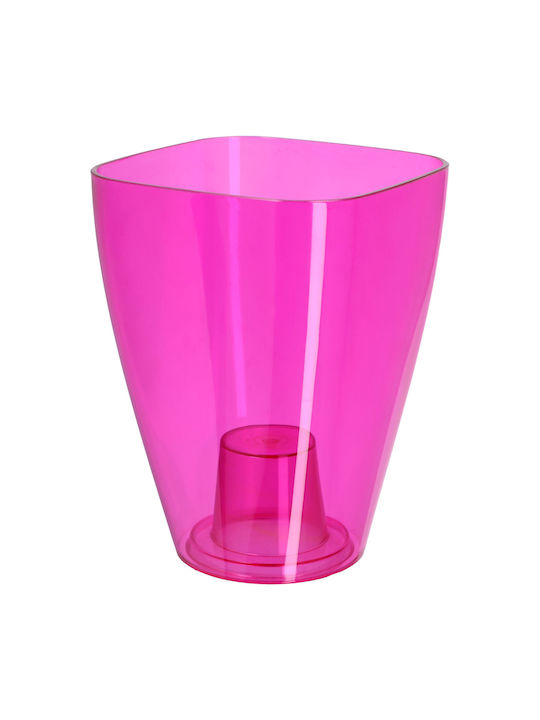 Kadax Orchid Pot Cover Plastic Flower Planter 9cm Pink