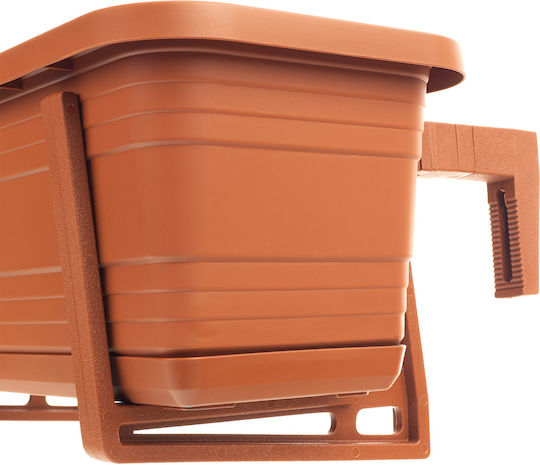 Kadax Balcony Box Planter 80cm Handles Base Balcony Railing