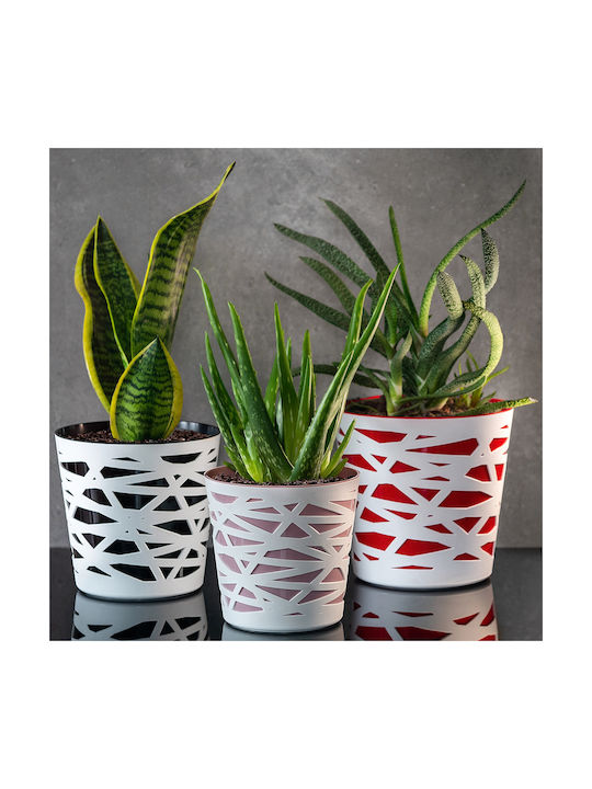 Kadax Flower Pot Plastic Planter Insert Plants 15 Cm Pink