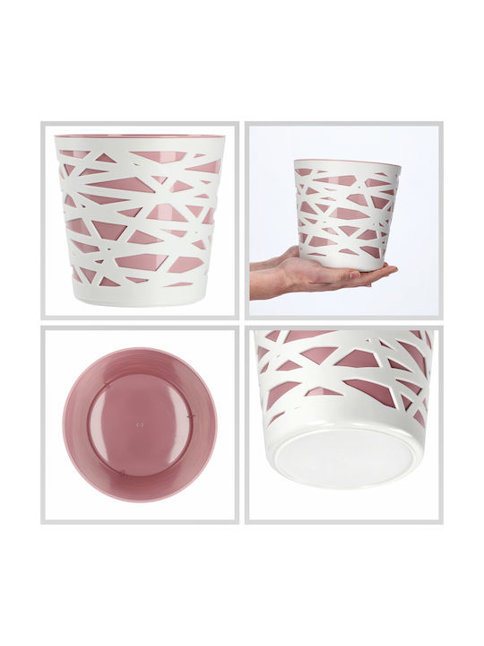 Kadax Flower Pot Plastic Planter Insert Plants 15 Cm Pink