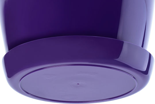 Kadax Plastic Pot Saucer 12cm Purple Flower Pot