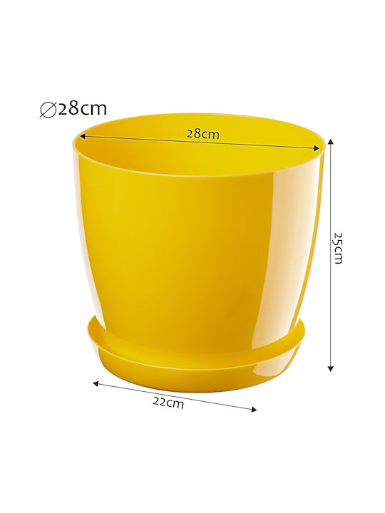 Kadax Blumentopf Abdeckung Gelb 28cm