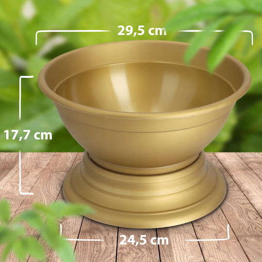 Ghiveci de Flori pentru Cimitir Kadax, Vas pentru Mormânt, Ghiveci din Plastic 30cm