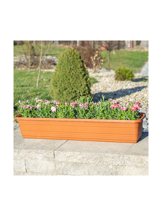 Kadax Balcony Box Planter Pot 50cm Brick Flower Box