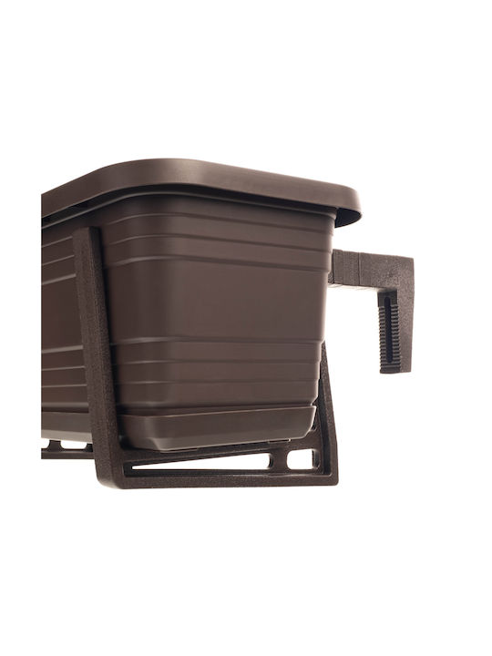 Kadax Balcony Box Planter Pot 50cm Handles Base Balcony Railing