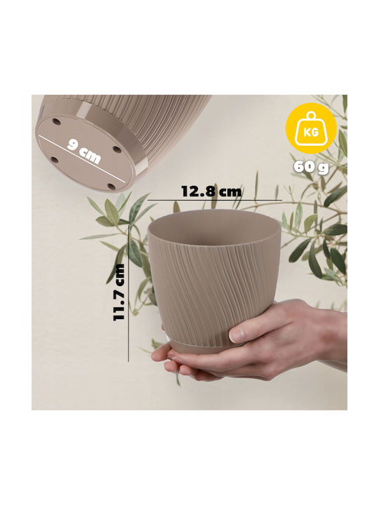 Kadax Untersetzer 13cm Kunststoff Braun