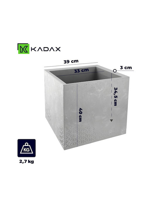 Ghiveci de Flori Kadax Înalt 40cm Cutie de Grădină pe Roți Eco Ghiveci de Flori Kadax Înalt 40cm Cutie de Grădină pe Roți Eco