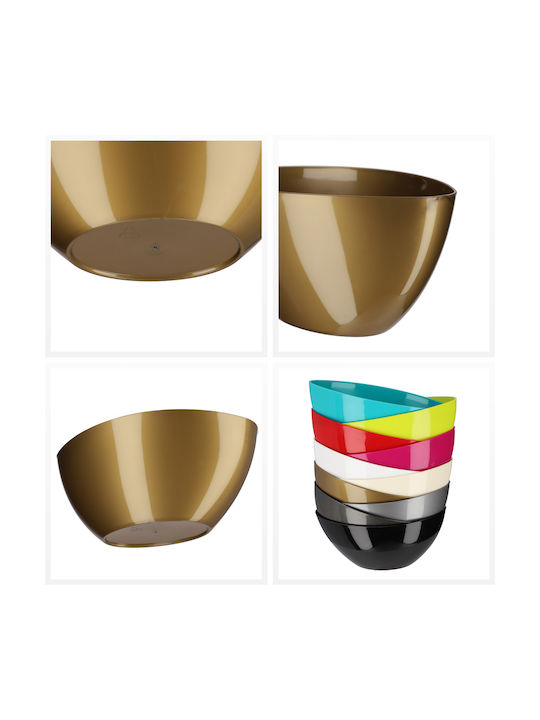 Kadax Flower Pot 38cm Oval Planter Plastic Gold