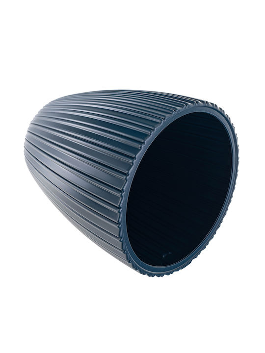 Kadax Blumentopf 30cm Kunststoff Blau Pflanzeneinsatz