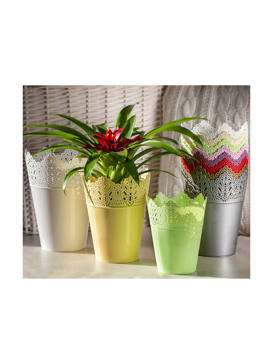 Kadax Flower Pot Cover Yellow 12 Cm