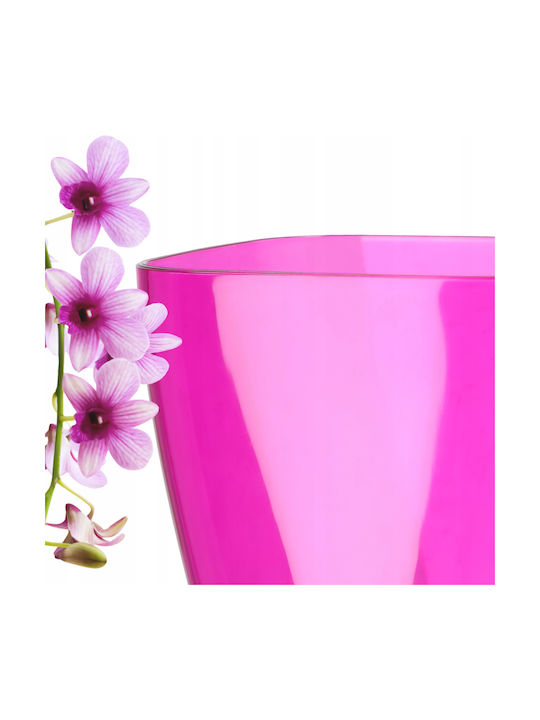 Kadax Orchideen-Übertopf Kunststoff-Blumentopf 12cm Pink
