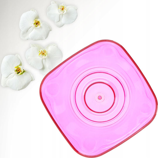 Kadax Orchid Pot Cover Plastic Flower Planter 12cm Pink