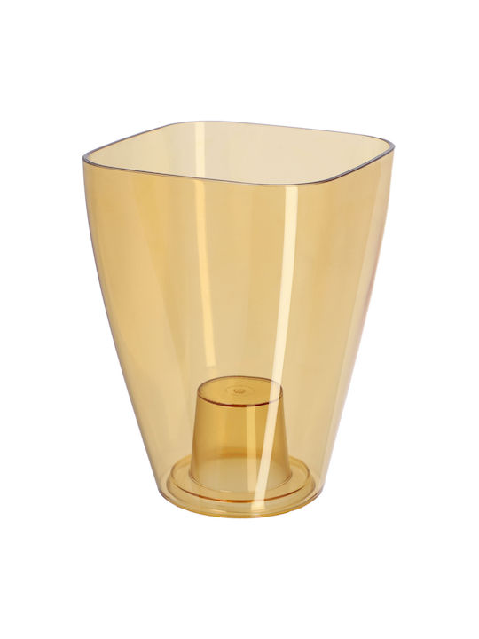 Kadax Orchid Pot Cover Plastic Flower Pot 9cm Honey