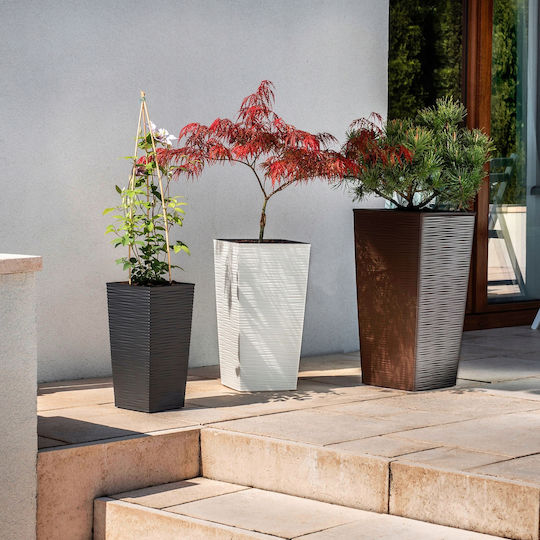 Kadax Kadax Set 3 Garten Töpfe Creme 75cm