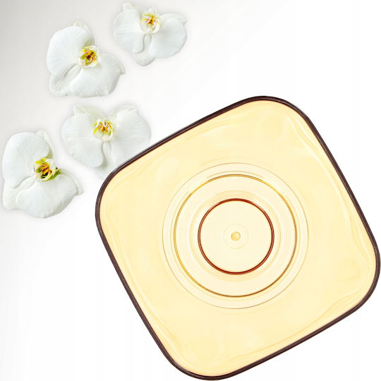 Kadax Orchideen-Übertopf Plastik Blumentopf 9cm Honig