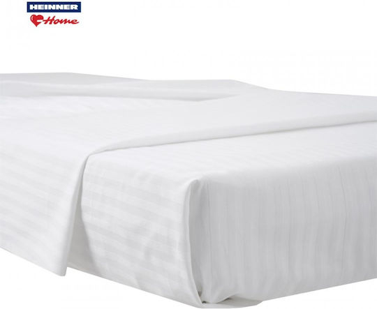 Heinner Hotel Sheet White Queen Size 240x260cm 100% Cotton 1pcs