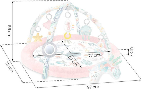 Nukido Ocean Interactive Educational Baby Playmat Pink