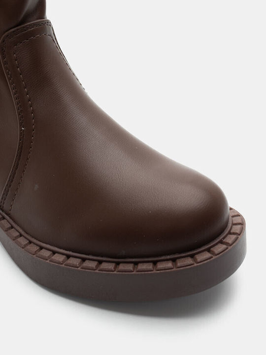 Stiefeletten mit Reißverschluss 4315443-Dunkelbraun