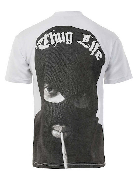 Gangs Oversized Thug Life 971 T-shirt Weiß