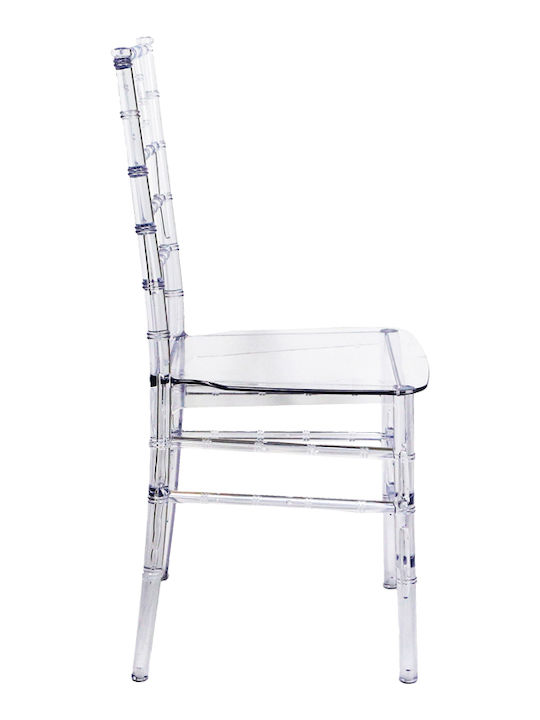 Scaun de catering Polipropilenă Tiffany Transparent 38.5x46x88cm