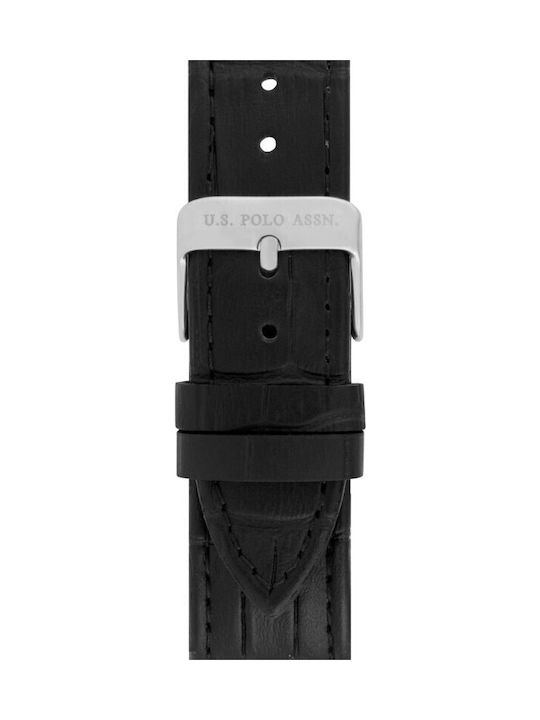 U.S. Polo Assn. Jeremy Watch Battery with Leather Strap