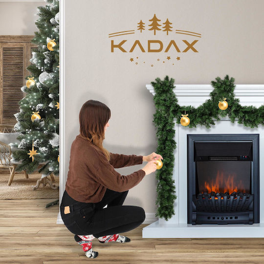 Kadax Χριστουγεννιάτικο Διακοσμητικό Κλαδί Μήκους 300εκ. Christmas Garland Thick Premium Πράσινο