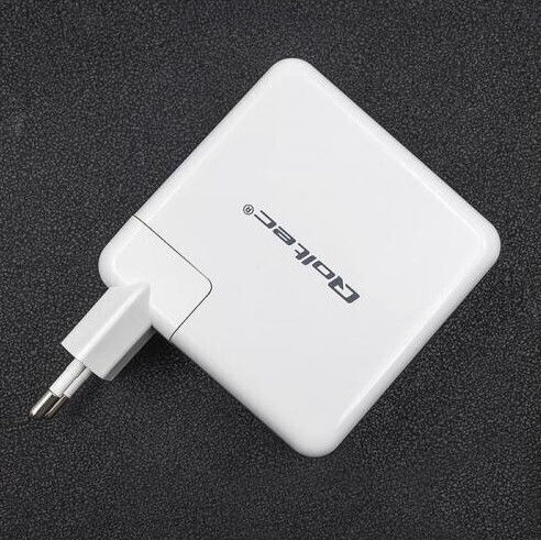 Qoltec USB-C Universal Laptop Charger 96W 5V 7A with Detachable Power Cable