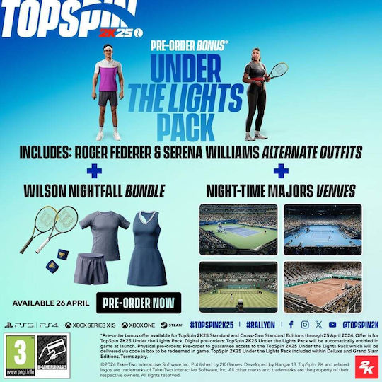 TopSpin 2K25 Deluxe Edition Xbox Series X Game