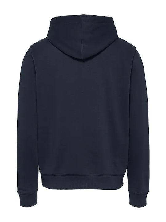 Tommy Hilfiger Men's Sweatshirt Jacket with Hood Dark Blue