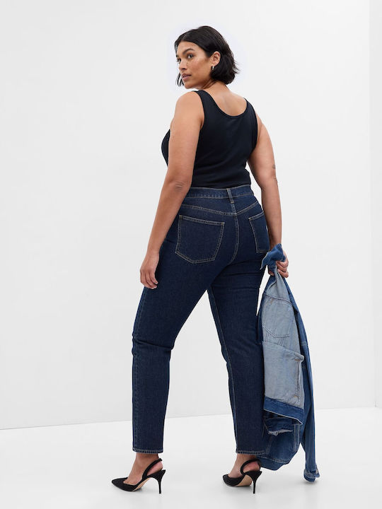 High Rise '90s Straight Τζιν Παντελόνι Dark Indigo