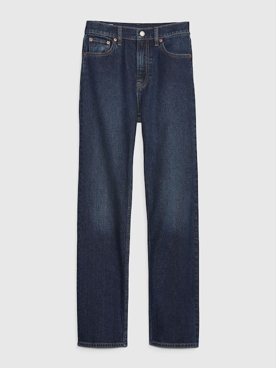 High Rise '90s Straight Τζιν Παντελόνι Dark Indigo