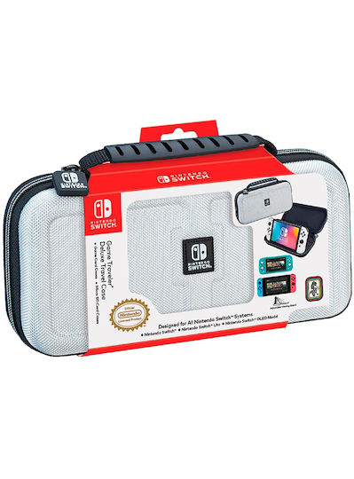 Bigben Interactive Deluxe Πλαστική Θήκη Μεταφοράς για Κονσόλα Switch Λευκή