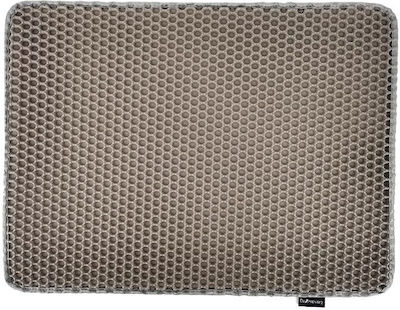 Diamentiq Grey Rectangle Box Mat Cat Litter Tray Mat 45 X 60 Cm