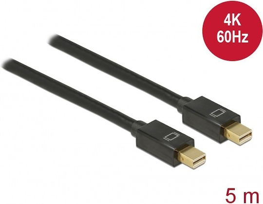 DeLock Kabel Mini-DisplayPort-Stecker - Mini-DisplayPort-Stecker 5m Schwarz (83477)