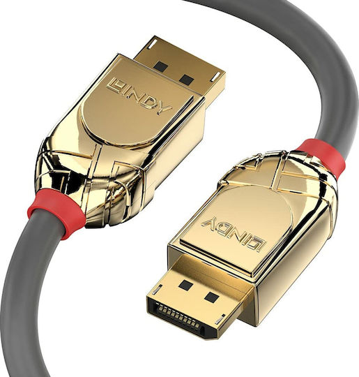 Lindy Cable DisplayPort male - DisplayPort male 2m Μαύρο (36292)