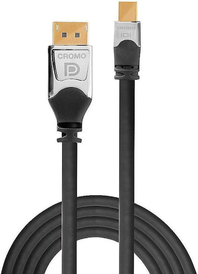 Lindy 36310 Καλώδιο DisplayPort male - mini DisplayPort male 0.5m Γκρι