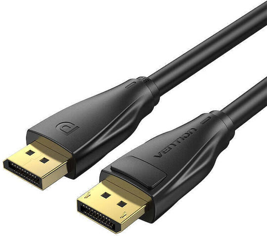 Vention Cable DisplayPort male - DisplayPort male 2m Μαύρο (HCDBH)