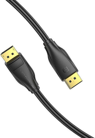Vention Cable DisplayPort male - DisplayPort male 2m Μαύρο (HCDBH)