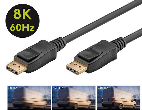 Goobay Cable DisplayPort male - DisplayPort male 3m Black (61698)