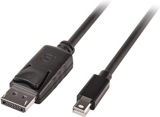 Lindy Cable DisplayPort male - mini DisplayPort male 3m Μαύρο (41647)