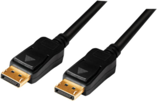 LogiLink Cable DisplayPort male - DisplayPort male 15m Μαύρο (CV0113)