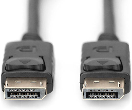 Digitus Cable DisplayPort male - DisplayPort male 3m Μαύρο (DB-340100-030-S)