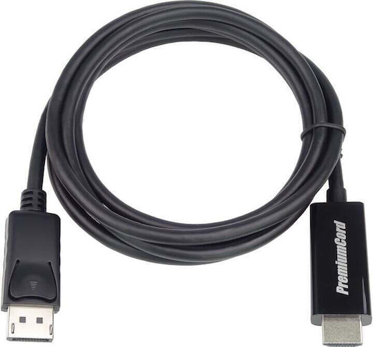 PremiumCord Cable DisplayPort male - HDMI male 5m Μαύρο (kportadk01-05)