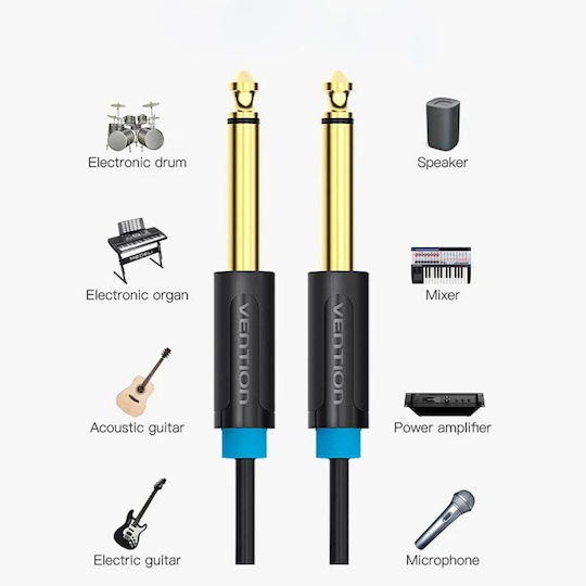 Vention Cable 6.3mm male - 6.3mm male 1m (BAABF)