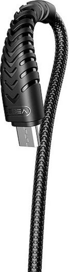 Veger V103 Braided USB 2.0 to micro USB Cable Μαύρο 1.2m