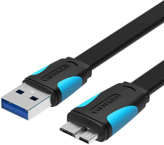 Vention Regular USB 3.0 to micro USB Cable Μαύρο 2m COPBH 1τμχ