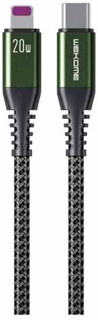 WK WDC-169 Braided USB 2.0 spre micro USB Cablu Negru 1m (250705) 1buc